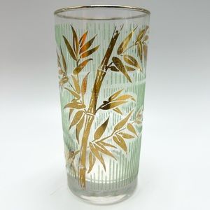 Libbey MCM - Vintage (1950s) Golden Bamboo Cocktail Glass.